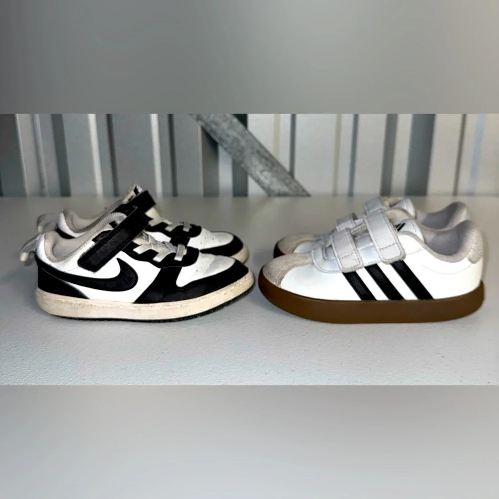 Bundle of 2 Nike Adidas Toddler Sneakers Size 10C